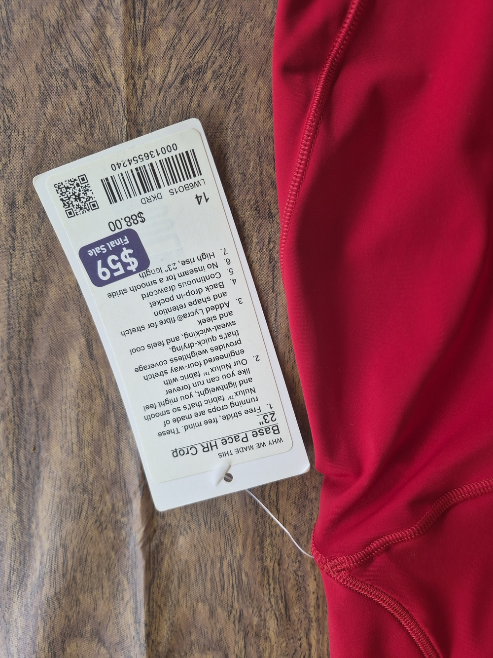 Brand new lululemon, yoga pants.
 Size fourteen with tag - Picture 3 of 3